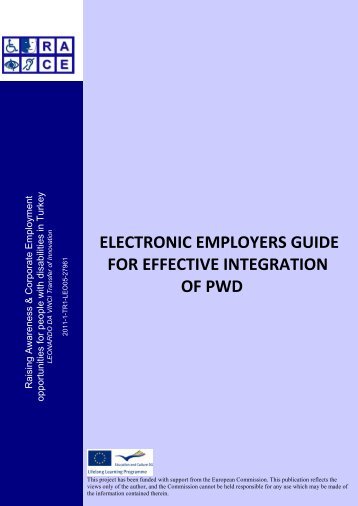 PRELIMINARY DOCUMENT - Supported employment PWD ...