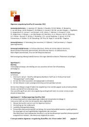 Concept notulen Algemene vergadering KansPlus 10 november 2012