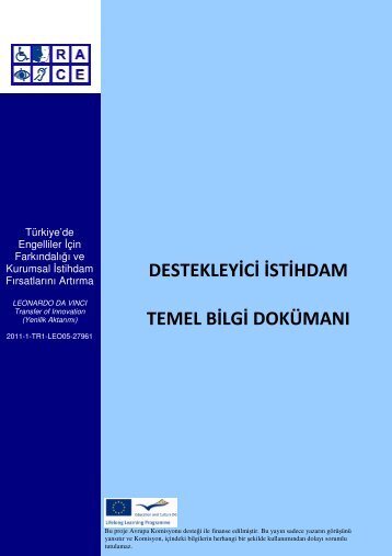 destekleyici istihdam temel bilgi dokümanı - Supported employment ...