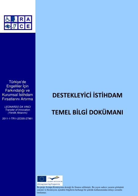 destekleyici istihdam temel bilgi dokümanı - Supported employment ...