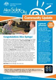 Community newsletter - March 2009 - Alice Solar City