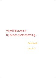 Vrijwilligerswerk bij de sanctietoepassing - Vereniging van ...