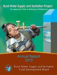 ANNUAL REPORT_2010 ENGLISH.pdf - Rural Water Supply and ...