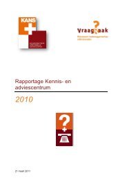 Rapportage Kennis- en adviescentrum 2010 - KansPlus
