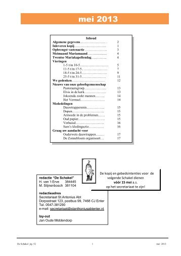 De Schakel mei 2013 - Sint Marcellinus parochie