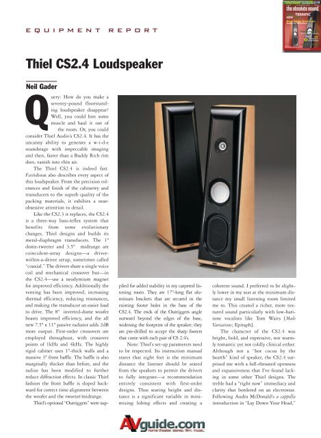 Thiel CS2.4 Loudspeaker