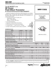 RF Power Field Effect Transistor MRF173CQ - Free Radio Berkeley
