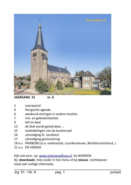 St. Jansklok 2013 nr. 6 - Sint Marcellinus parochie