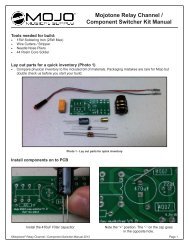 Mojotone Relay Channel / Component Switcher Kit ... - Mojotone.com