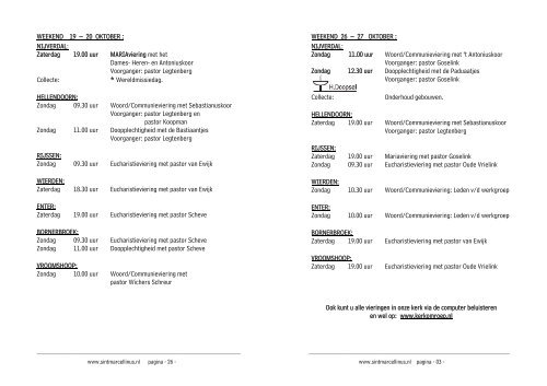 INFO oktober - Sint Marcellinus parochie