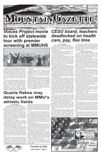 Gazette 06-19-08 com.. - Mountain Gazette