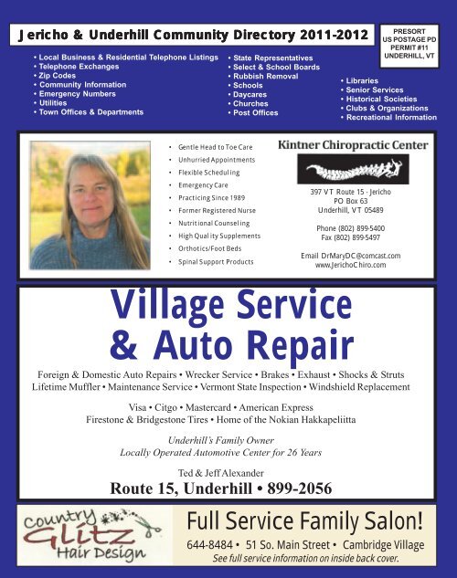 Village Service &amp; Auto Repair - Mountain Gazette