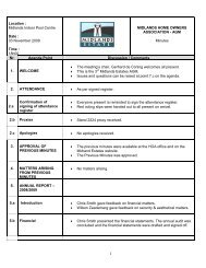 2009 Midlands AGM - Minutes - Midrand Estates