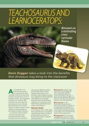 TEACHOSAURUS AND LEARNOCERATOPS: dinosaurs as a