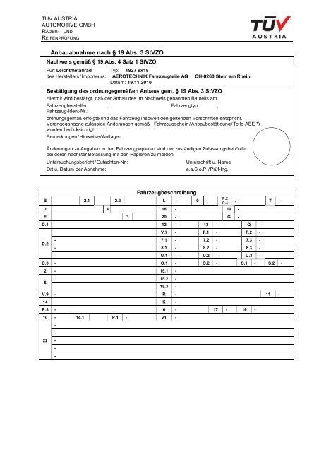 Barracuda Tzunamee T927 9,0x18 ET35 - Teilegutachten ABE ...