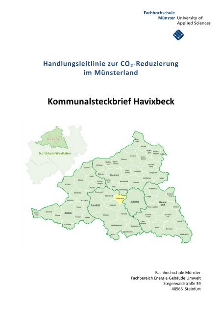 Kommunalsteckbrief Havixbeck