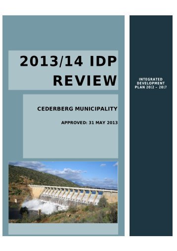 2013/14 IDP REVIEW - cederbergmunicipality.co.za