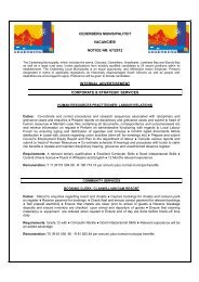 cederberg munisipaliteit vacancies! notice nr: 67/2012 internal ...