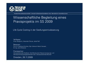 Wissenschaftliche Begleitung eines Praxisprojekts im ... - DEMOWAS