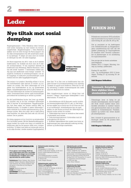 Bygningsarbeideren nr 3 - 2012.pdf - Oslo Bygningsarbeiderforening