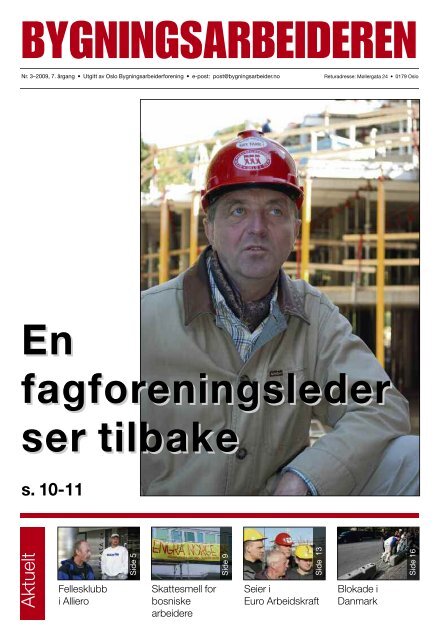 Bygningsarbeideren nr 3 - 2009.pdf - Oslo Bygningsarbeiderforening