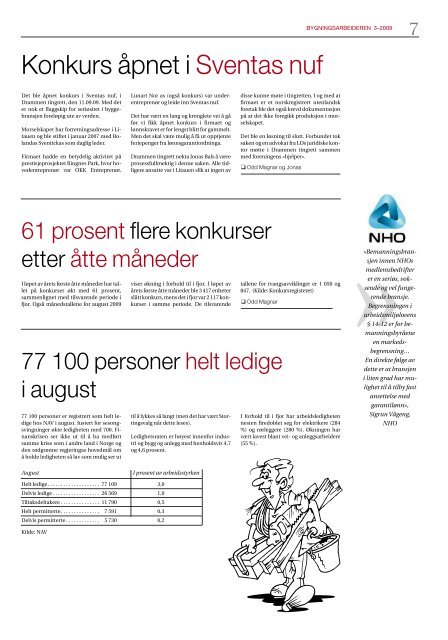 Bygningsarbeideren nr 3 - 2009.pdf - Oslo Bygningsarbeiderforening