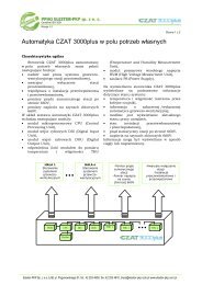 Sterownik CZAT 3000plus w rozdzielniach potrzeb ... - Elester PKP
