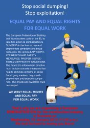 EQUAL PAY AND EQUAL RIGHTS FOR EQUAL WORK