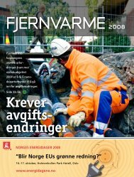 Krever avgifts- endringer - Norsk Fjernvarme