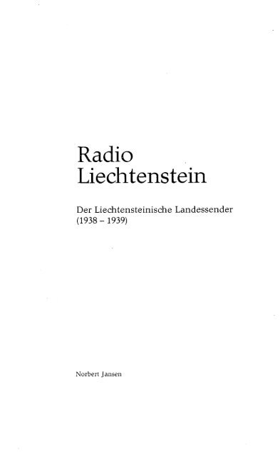 Radio Liechtenstein - eLiechtensteinensia