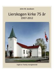 Lierskogen kirke 75 Ã¥r - Lier kommune - Den norske kirke