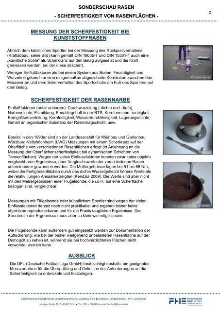 scherfestigkeit von rasenflÃ¤chen - Deutsche Rasengesellschaft