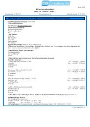 Sicherheitsdatenblatt - Reininghaus