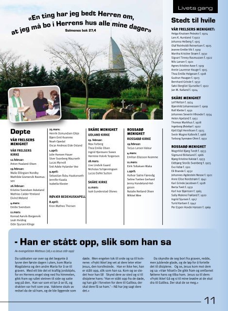 April - Haugesund Kirke - Den norske kirke