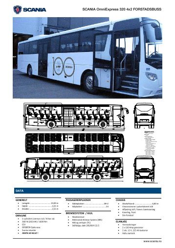 SCANIA OmniExpress 320 4x2 FORSTADSBUSS