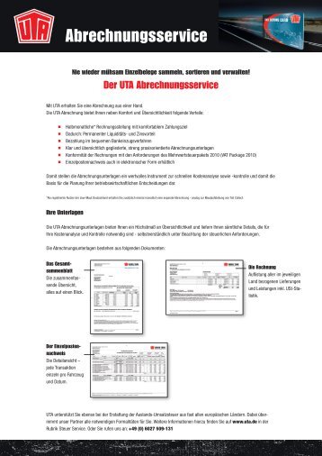 ErlÃ¤uterung UTA Abrechnungsunterlagen