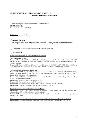 Fiche 5 - Droit des obligations 2013-2014