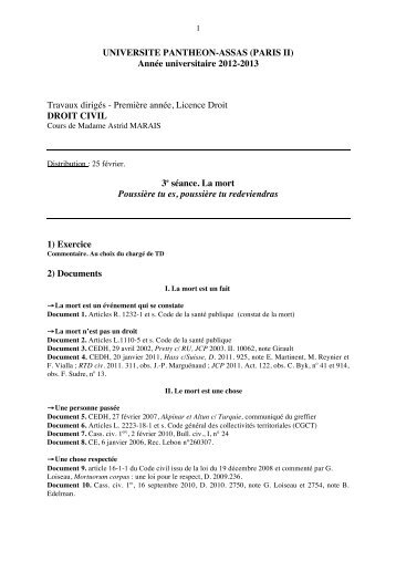 Fiche 3 - Droit des obligations 2013-2014