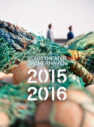 Stadttheater Bremerhaven Spielzeitheft 2015/16
