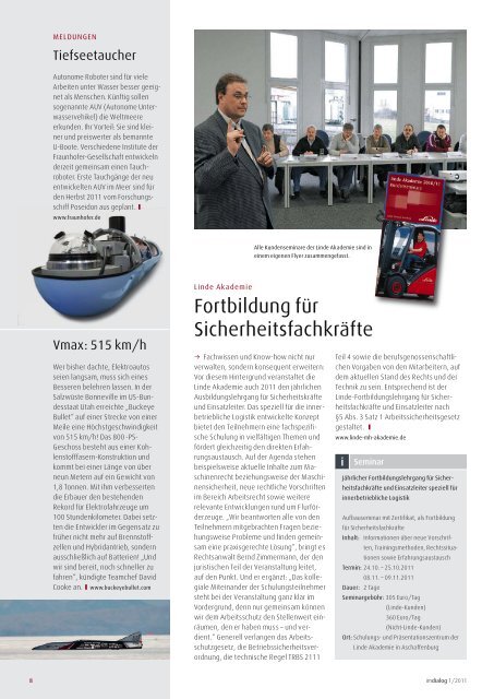 ImDialog 01 / Feb. 2011 - Klaus Pahlke GmbH & Co. Fördertechnik KG