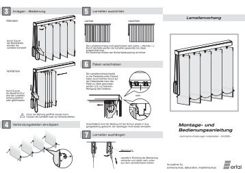 Montage- und Bedienungsanleitung - Der Jalousienladen