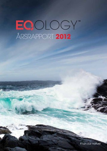 Årsrapport 2012 - Eqology