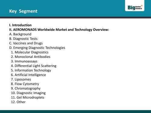 2015 Opportunities in the Aeromonads Diagnostic Testing Market