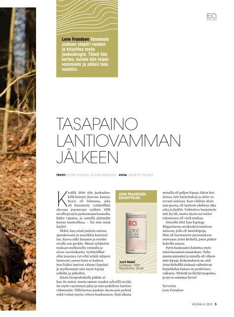 eq magazine kesäkuu - Eqology