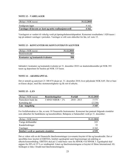 Årsrapport 2010 - Eqology.com