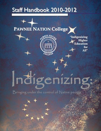 Staff Handbook 2010 - 2012 - Pawnee Nation College