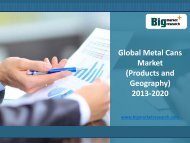 Global Metal Cans Market Strategies adopted by various companies 2013-2020