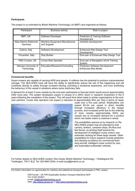 CASE STUDY: MARITIME TRANSPORT - Marine Technology