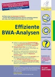 Effiziente BWA-Analysen - Grigg Consulting | Financial Analyst
