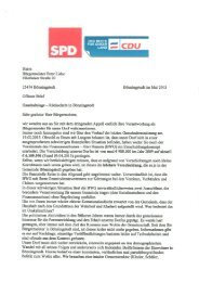 Offener Brief CDU